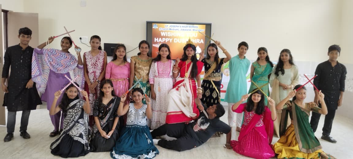 Dussehra Celebration at St. Joseph’s High School (English Medium), Jokalandi